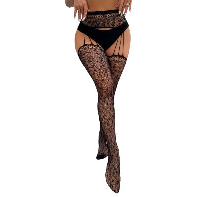 Stockings High Waist Seductive Hollow Out Pantyhouse Embroidery